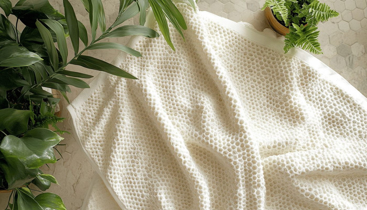 Les avantages des serviettes en coton bio nid d'abeille pour la peau